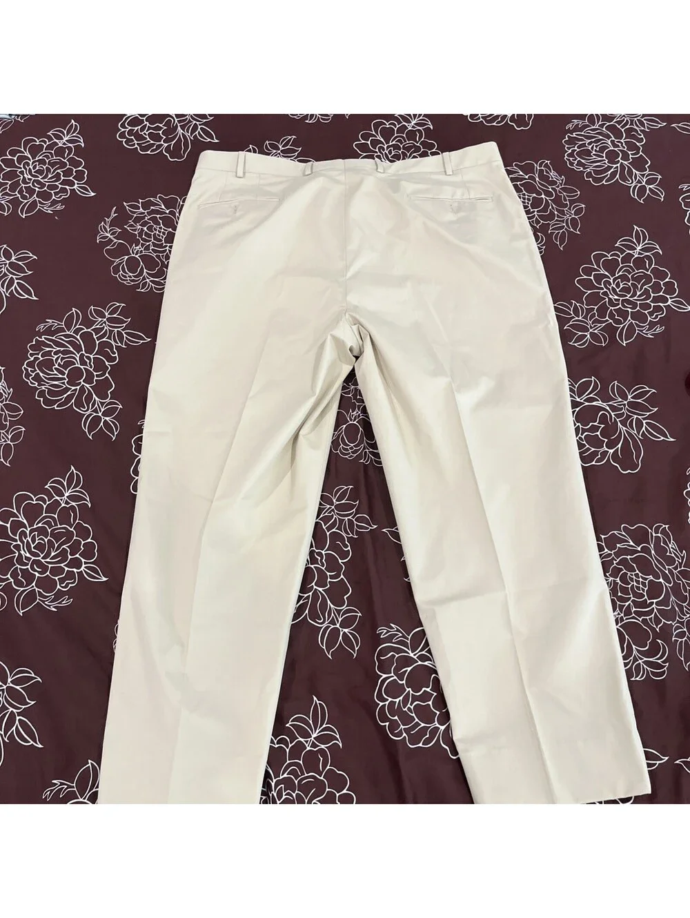 PRISTINE SAMUELSOHN MENS TAN PANTS 42x28 COTTON BLEND VGC MADE IN CANADA